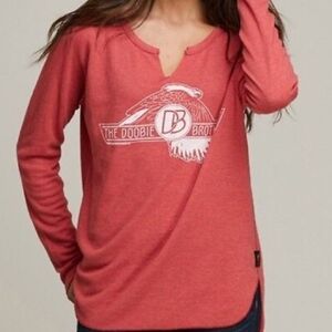 Free People x Trunk Ltd. Doobie Bros Thermal Band Tee sz M Denver Red Rocks